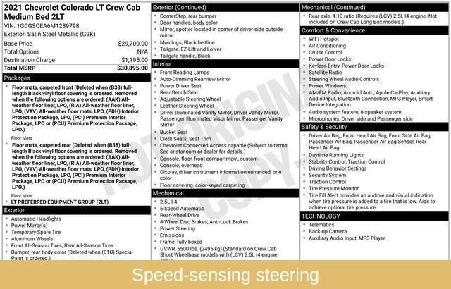 2021 Chevrolet Colorado LT