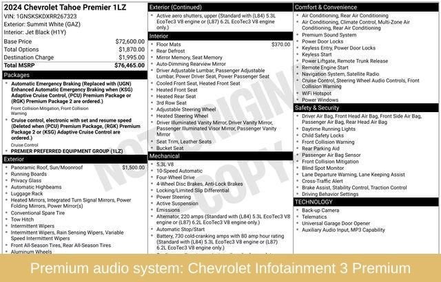 2024 Chevrolet Tahoe Premier