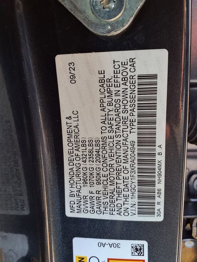 2024 Honda Accord Sedan EX