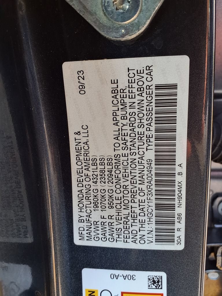 2024 Honda Accord Sedan EX