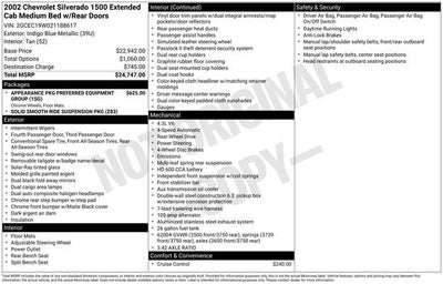 2002 Chevrolet Silverado 1500 NA