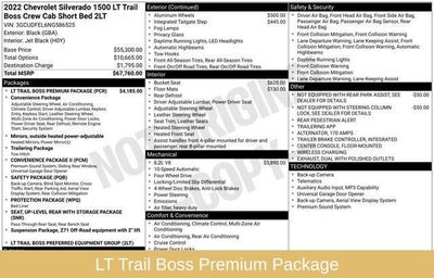 2022 Chevrolet Silverado 1500 LT Trail Boss