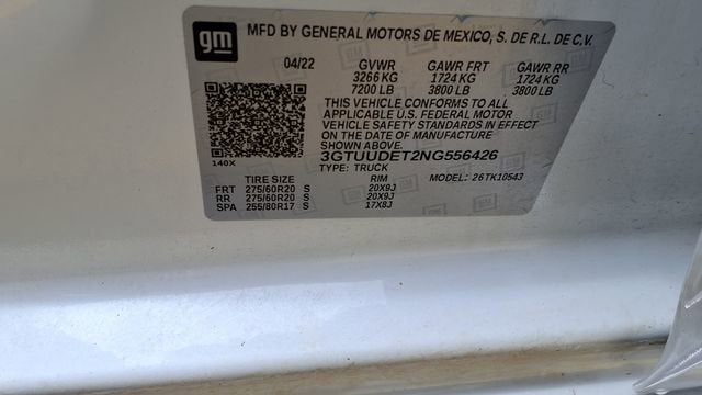 2022 GMC Sierra 1500 SLT