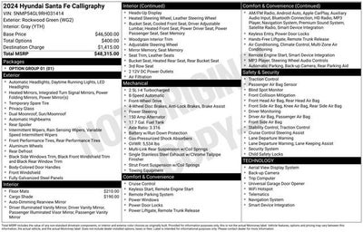 2024 Hyundai Santa Fe Calligraphy