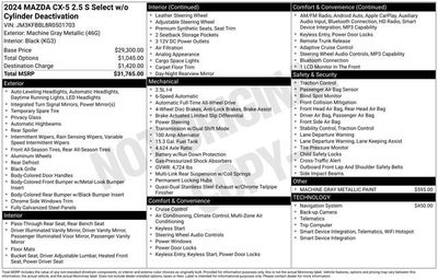 2024 Mazda Mazda CX-5 2.5 S Select Package