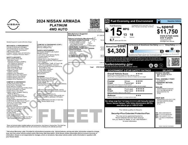 2024 Nissan Armada Platinum