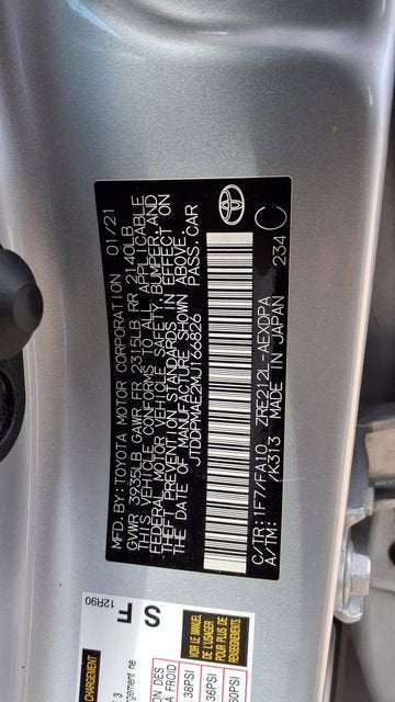 2021 Toyota Corolla L