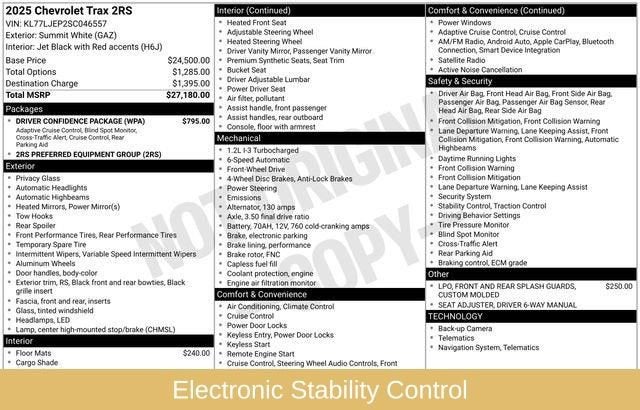 2025 Chevrolet Trax 2RS