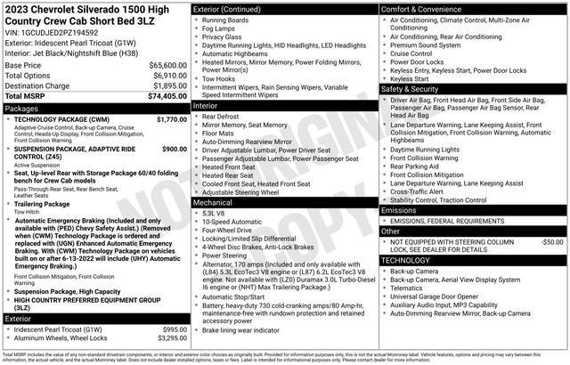 2023 Chevrolet Silverado 1500 High Country