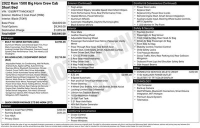 2022 RAM 1500 Big Horn/Lone Star