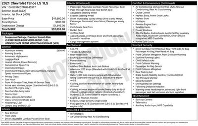 2021 Chevrolet Tahoe LS