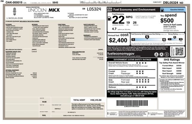 2013 Lincoln MKX Base