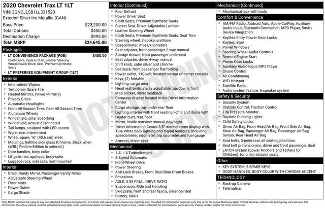 2020 Chevrolet Trax LT