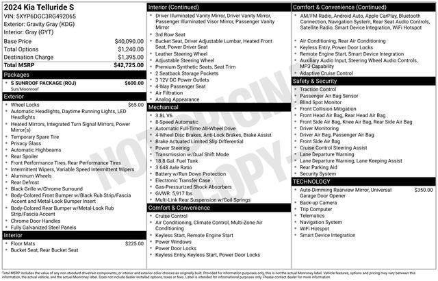2024 Kia Telluride S