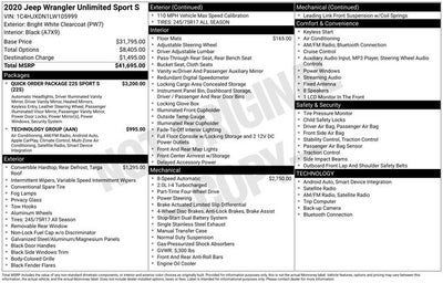 2020 Jeep Wrangler Unlimited Sport S