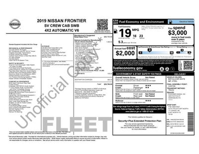2019 Nissan Frontier SV