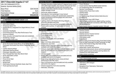 2017 Chevrolet Impala LT 1LT