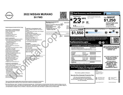 2022 Nissan Murano SV