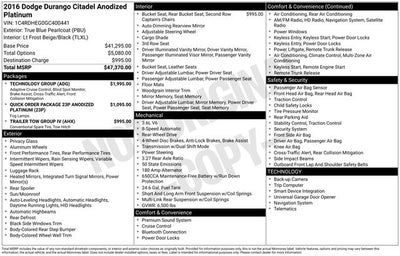 2016 Dodge Durango Citadel Anodized Platinum