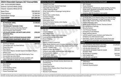 2024 Chevrolet Camaro 2LT