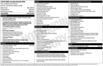 2018 GMC Acadia Denali