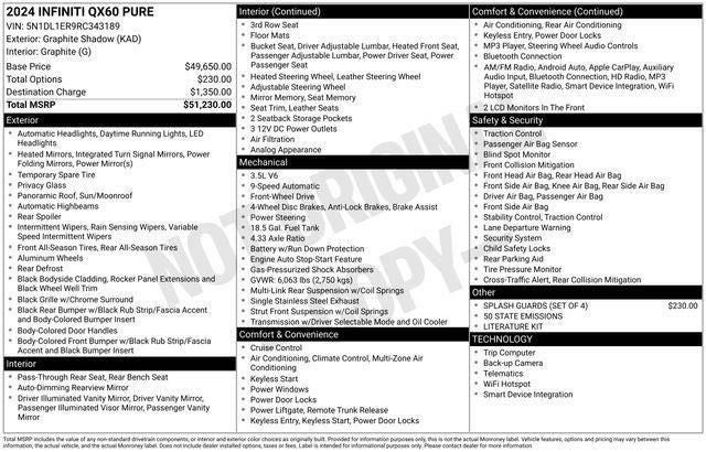 2024 INFINITI QX60 PURE