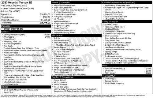 2023 Hyundai Tucson SE