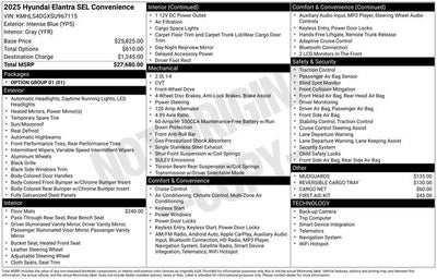 2025 Hyundai Elantra SEL Convenience