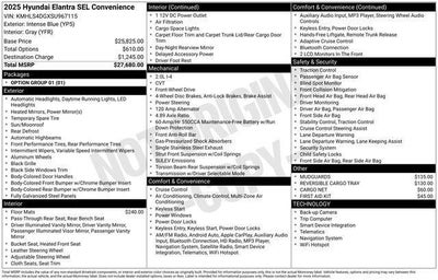 2025 Hyundai Elantra SEL Convenience