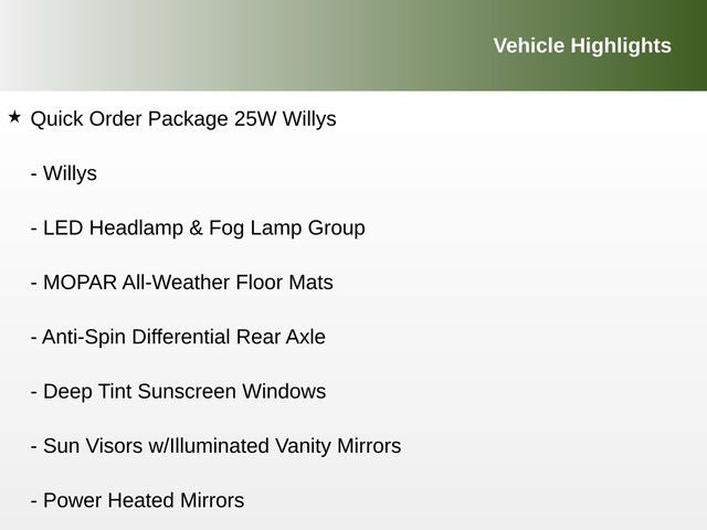 2022 Jeep Wrangler Unlimited Willys