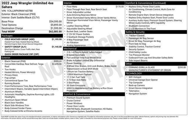 2022 Jeep Wrangler 4xe Unlimited Sahara 4x4