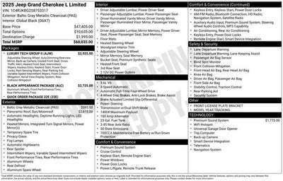 2025 Jeep Grand Cherokee L Limited 4x4