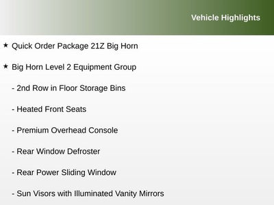 2026 RAM 1500 Big Horn Crew Cab 4x4 5'7' Box