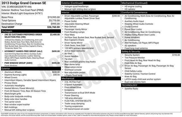 2013 Dodge Grand Caravan SE