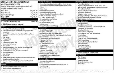 2025 Jeep Compass Trailhawk 4x4