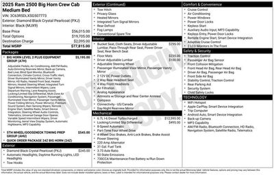 2025 RAM 2500 Big Horn Crew Cab 4x4 6'4' Box