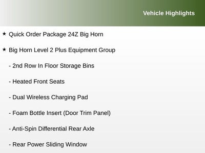 2025 RAM 2500 Big Horn Crew Cab 4x4 6'4' Box