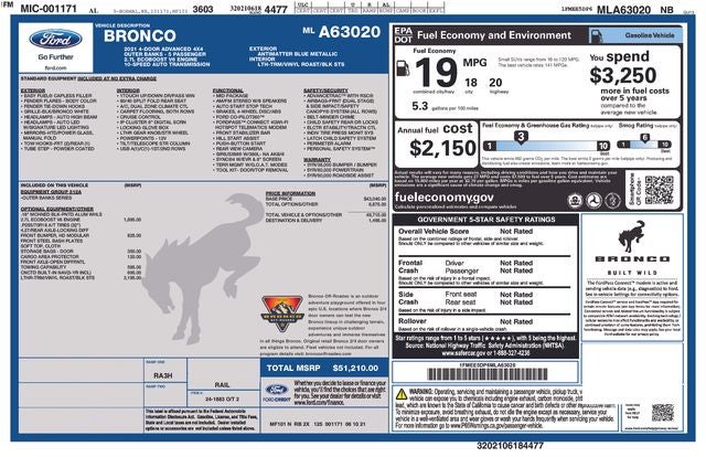 2021 Ford Bronco Outer Banks