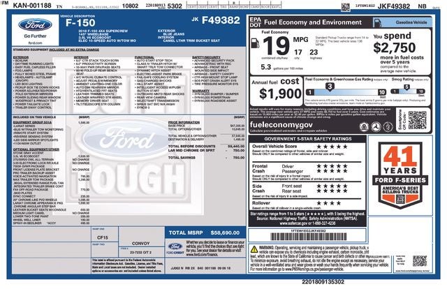 2018 Ford F-150 Lariat