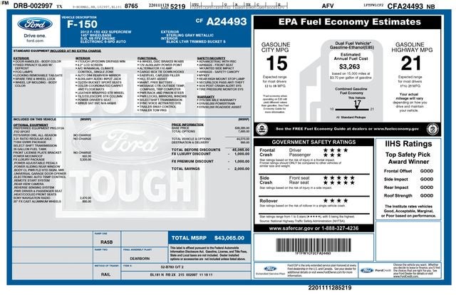 2012 Ford F-150 FX2