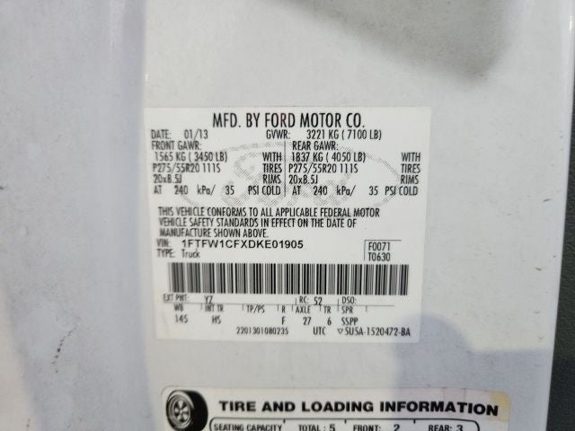 2013 Ford F-150 Lariat