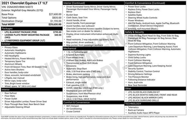 2021 Chevrolet Equinox LT