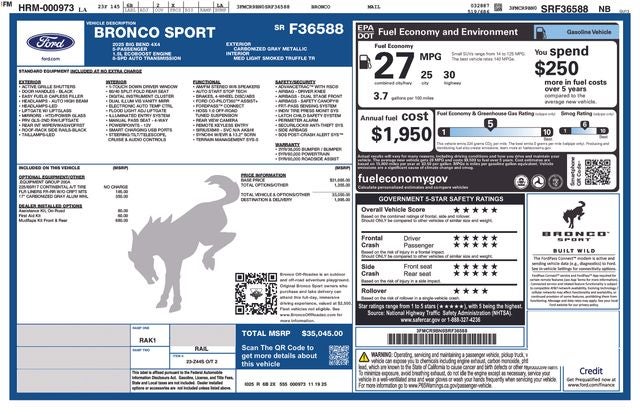 2025 Ford Bronco Sport Big Bend