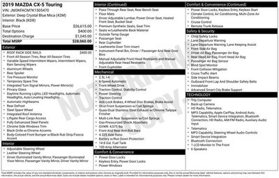 2019 Mazda Mazda CX-5 Touring