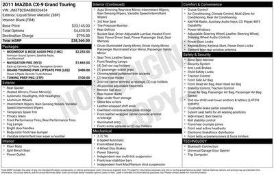 2011 Mazda Mazda CX-9 Grand Touring