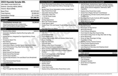 2023 Hyundai Sonata SEL