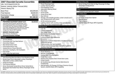 2007 Chevrolet Corvette Base