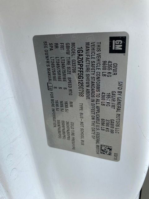 2016 Chevrolet Express 3500 LT Passenger