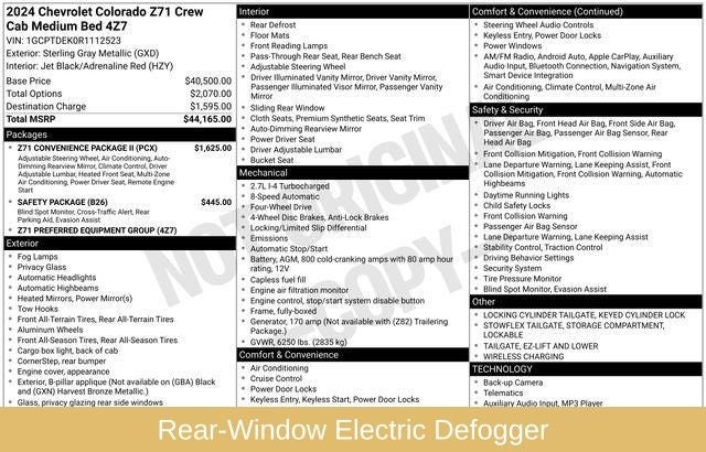 2024 Chevrolet Colorado Z71