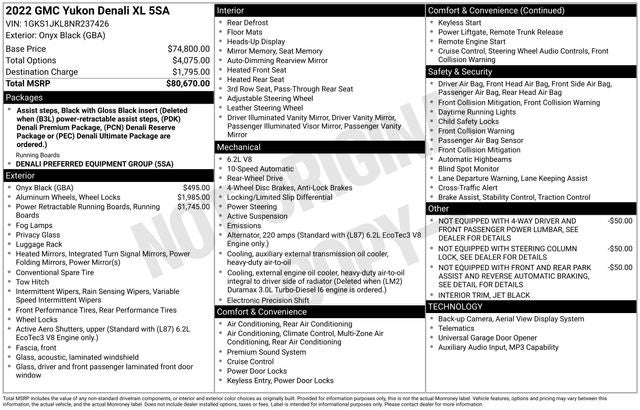 2022 GMC Yukon XL Denali